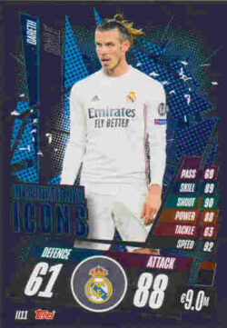 2020-21 Topps UCL Match Attax #II11 Gareth Bale