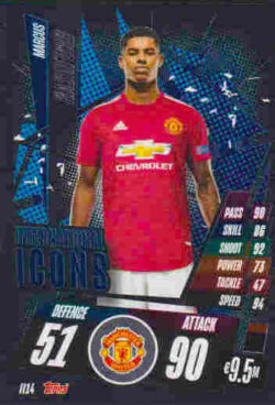 2020-21 Topps UCL Match Attax #II14 Marcus Rashford