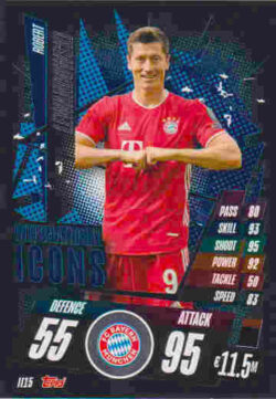 2020-21 Topps UCL Match Attax #II15 Robert Lewandowski