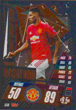 2020-21 Topps UCL Match Attax #LEB Marcus Rashford