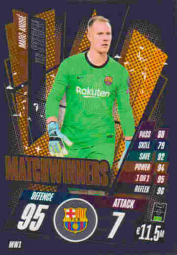 2020-21 Topps UCL Match Attax #MW01 Marc-Andre ter Stegen