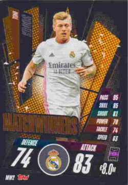 2020-21 Topps UCL Match Attax #MW02 Toni Kroos