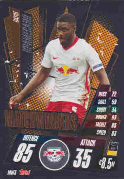 2020-21 Topps UCL Match Attax #MW03 Dayot Upamecano