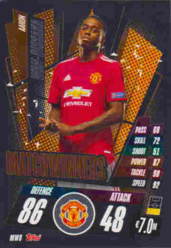 2020-21 Topps UCL Match Attax #MW08 Aaron Wan-Bissaka