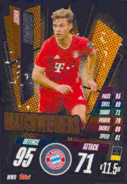 2020-21 Topps UCL Match Attax #MW09 Joshua Kimmich