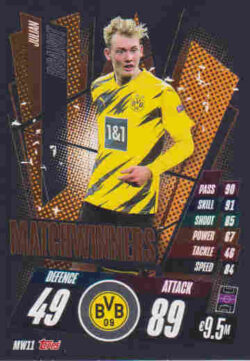 2020-21 Topps UCL Match Attax #MW11 Julian Brandt