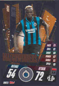 2020-21 Topps UCL Match Attax #MW15 Krepin Diatta