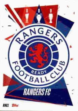 2020-21 Topps UCL Match Attax #RNG01 Glasgow Rangers Club Badge