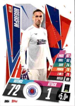 2020-21 Topps UCL Match Attax #RNG04 Allan McGregor