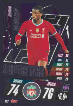 2020-21 Topps UCL Match Attax #SS07 Georginio Wijnaldum