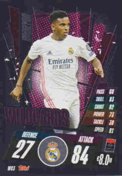 2020-21 Topps UCL Match Attax #WC03 Rodrygo