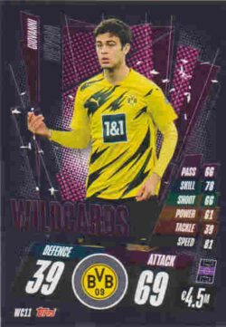 2020-21 Topps UCL Match Attax #WC11 Giovanni Reyna