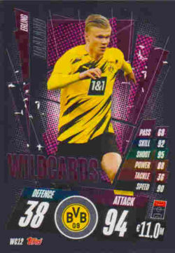 2020-21 Topps UCL Match Attax #WC12 Erling Haaland