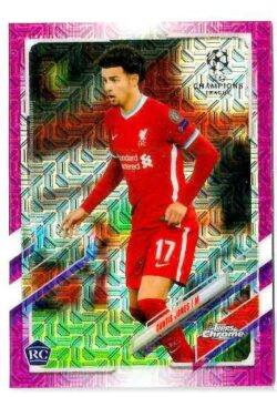 2020-21 Topps UEFA Champions League Japan Edition #006 Fuchsia Curtis Jones SN125