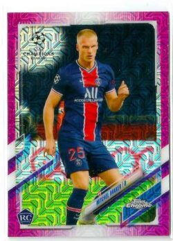 2020-21 Topps UEFA Champions League Japan Edition #051 Fuchsia Mitchel Bakker SN125