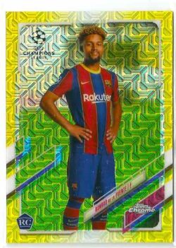 2020-21 Topps UEFA Champions League Japan Edition #058 Yellow Konrad de la Fuente SN150