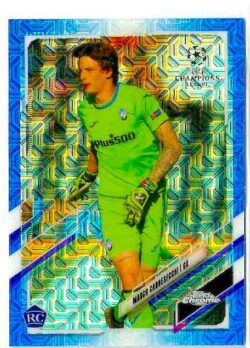 2020-21 Topps UEFA Champions League Japan Edition #086 Blue Marco Carnesecchi SN75