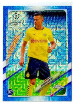 2020-21 Topps UEFA Champions League Japan Edition #093 Blue Reinier Jesus SN75