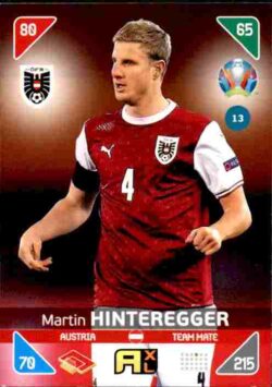 2020 Panini Euro 2020 Kick off Adrenalyn XL #013 Martin Hinteregger