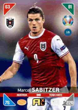 2020 Panini Euro 2020 Kick off Adrenalyn XL #015 Marcel Sabitzer