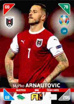 2020 Panini Euro 2020 Kick off Adrenalyn XL #018 Marko Arnautovic