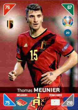 2020 Panini Euro 2020 Kick off Adrenalyn XL #020 Thomas Meunier