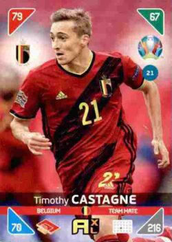 2020 Panini Euro 2020 Kick off Adrenalyn XL #021 Timothy Castagne