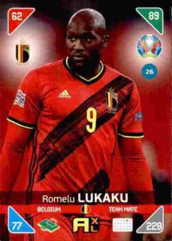 2020 Panini Euro 2020 Kick off Adrenalyn XL #026 Romelu Lukaku