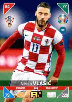 2020 Panini Euro 2020 Kick off Adrenalyn XL #030 Nikola Vlasic