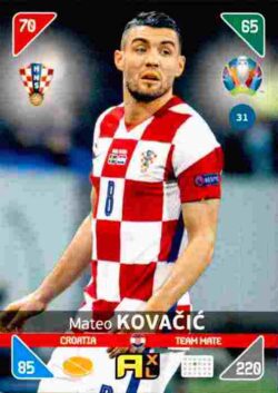 2020 Panini Euro 2020 Kick off Adrenalyn XL #031 Mateo Kovačić