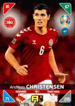 2020 Panini Euro 2020 Kick off Adrenalyn XL #047 Andreas Christensen