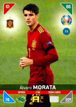 2020 Panini Euro 2020 Kick off Adrenalyn XL #072 Álvaro Morata