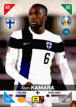 2020 Panini Euro 2020 Kick off Adrenalyn XL #076 Glen Kamara