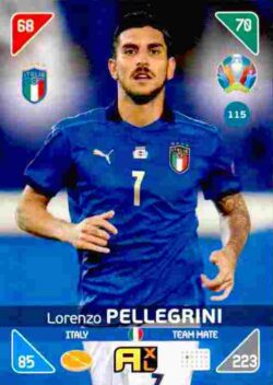 2020 Panini Euro 2020 Kick off Adrenalyn XL #115 Lorenzo Pellegrini