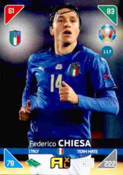 2020 Panini Euro 2020 Kick off Adrenalyn XL #117 Federico Chiesa