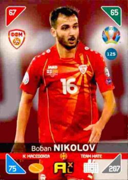 2020 Panini Euro 2020 Kick off Adrenalyn XL #125 Boban Nikolov