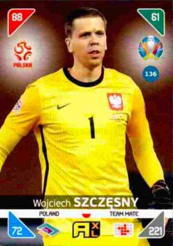 2020 Panini Euro 2020 Kick off Adrenalyn XL #136 Wojciech Szczesny