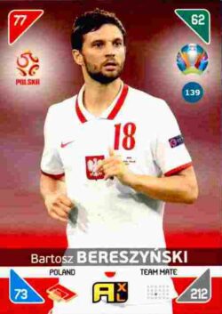 2020 Panini Euro 2020 Kick off Adrenalyn XL #139 Bartosz Bereszynski