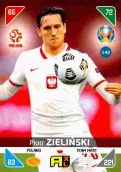 2020 Panini Euro 2020 Kick off Adrenalyn XL #142 Piotr Zielinski