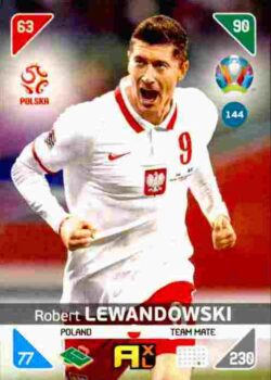 2020 Panini Euro 2020 Kick off Adrenalyn XL #144 Robert Lewandowski