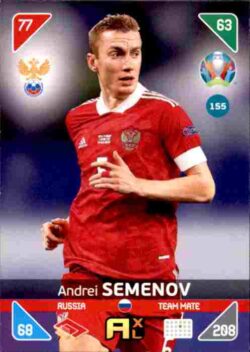 2020 Panini Euro 2020 Kick off Adrenalyn XL #155 Andrei Semenov