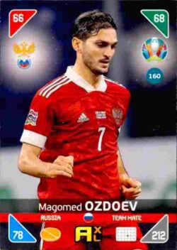 2020 Panini Euro 2020 Kick off Adrenalyn XL #160 Magomed Ozdoev