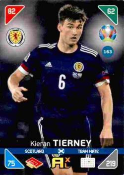 2020 Panini Euro 2020 Kick off Adrenalyn XL #163 Kieran Tierney