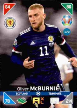 2020 Panini Euro 2020 Kick off Adrenalyn XL #170 Oliver McBurnie