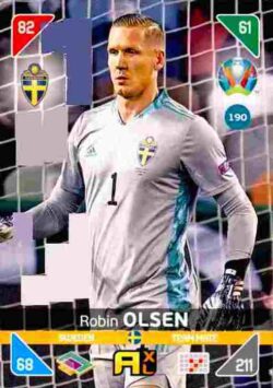 2020 Panini Euro 2020 Kick off Adrenalyn XL #190 Robin Olsen