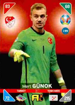 2020 Panini Euro 2020 Kick off Adrenalyn XL #199 Mert Gunok