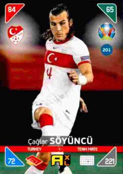 2020 Panini Euro 2020 Kick off Adrenalyn XL #201 Caglar Soyuncu