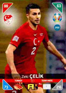 2020 Panini Euro 2020 Kick off Adrenalyn XL #202 Zeki Celik