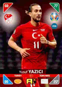 2020 Panini Euro 2020 Kick off Adrenalyn XL #206 Yusuf Yazici