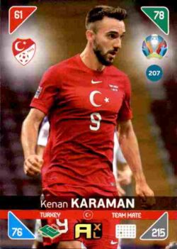 2020 Panini Euro 2020 Kick off Adrenalyn XL #207 Kenan Karaman